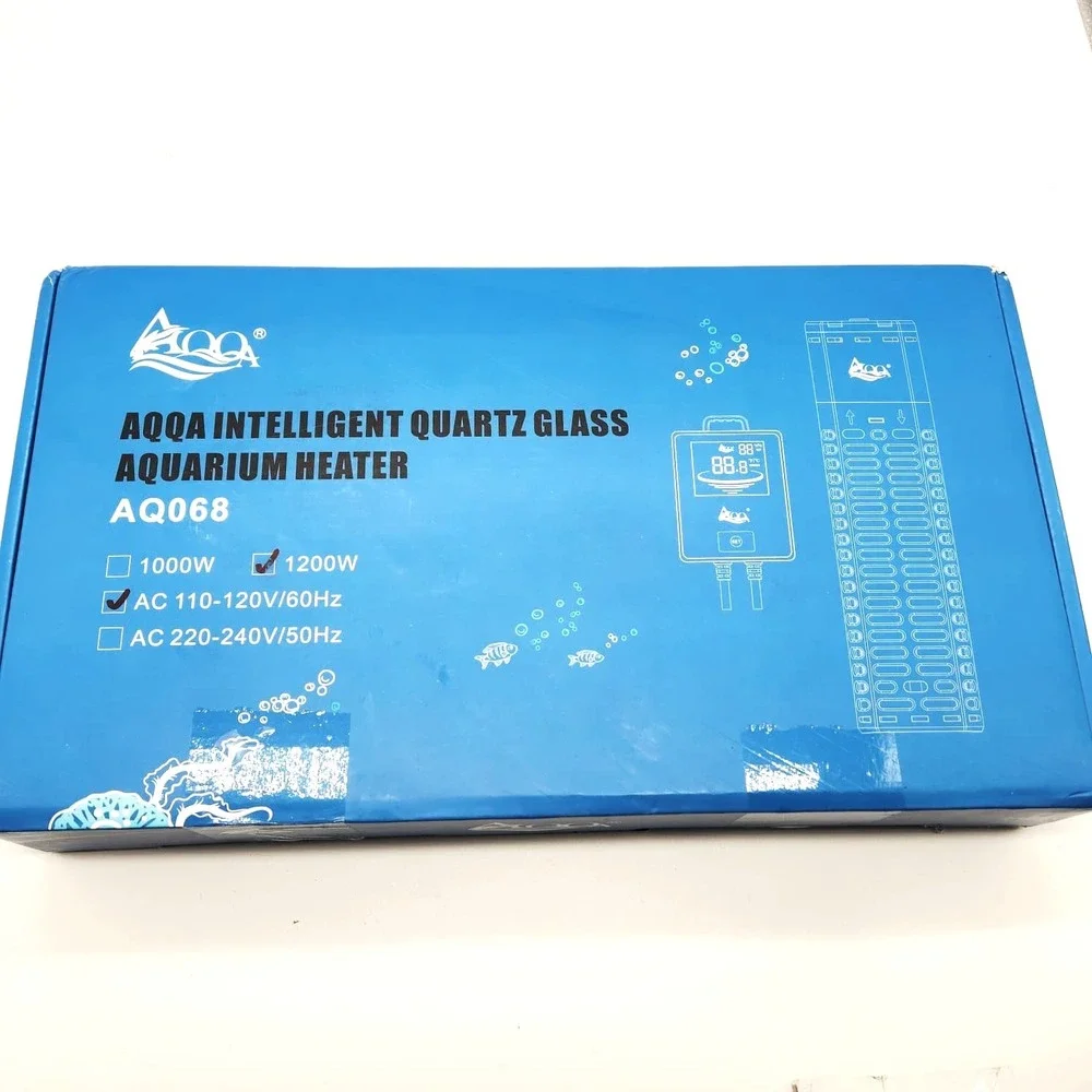 AQQA 1200W Aquarium Heater Submersible 155-265 Gallon Fish Tank‎ Digital Display